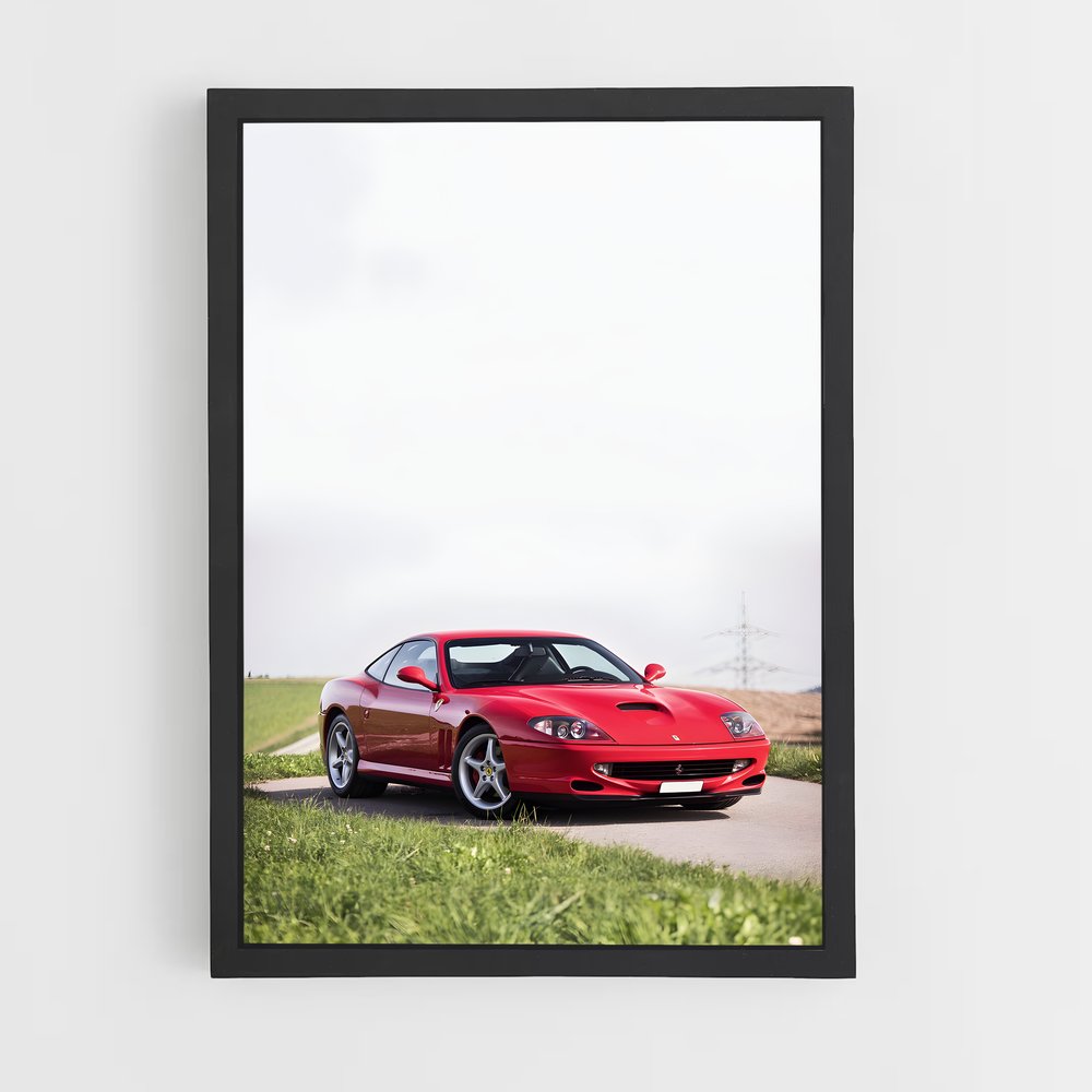 Poster maranello Rouge – affiche Ferrari (vue 2)